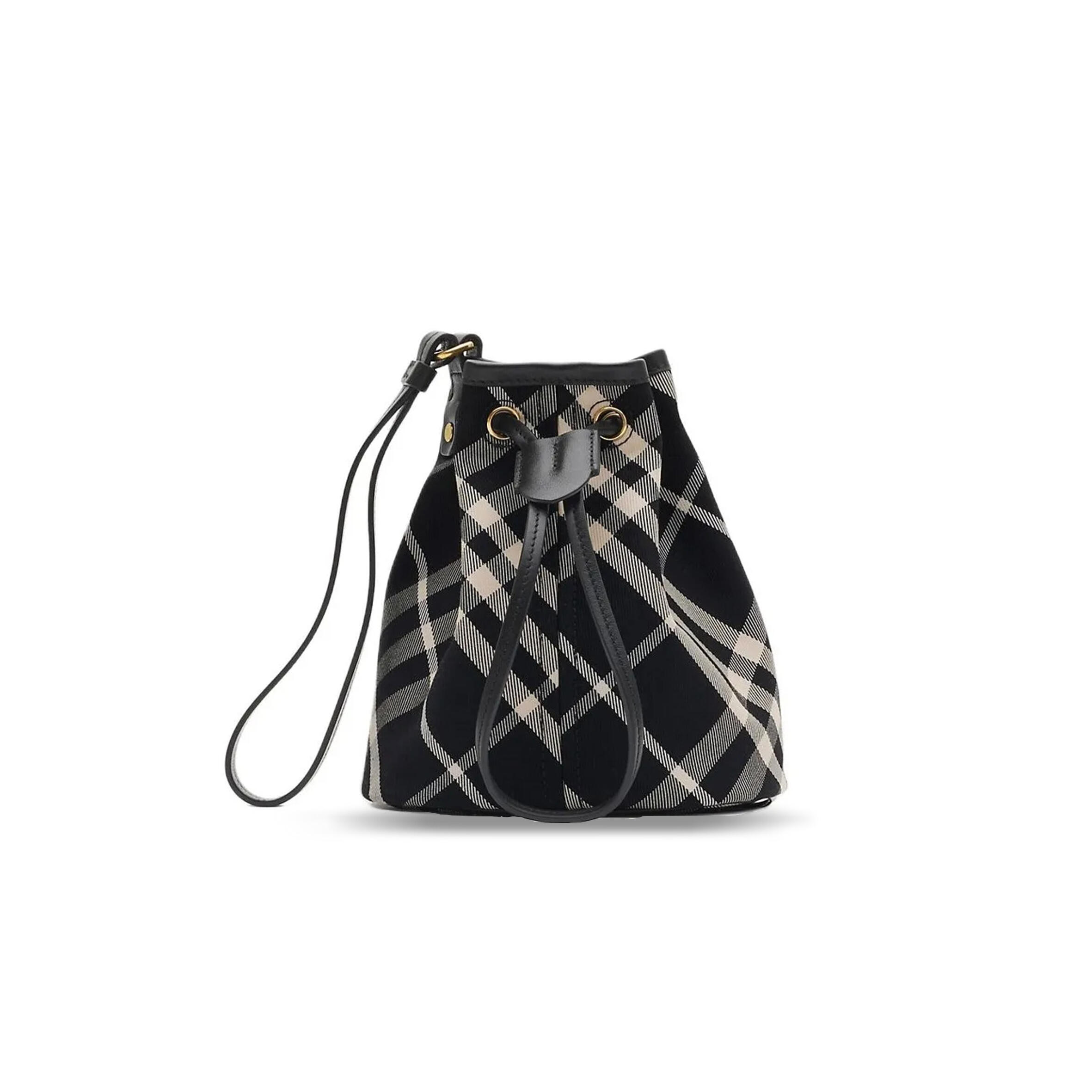 Bv*b*rry check bucket bag 80951181 (18*16*10.5cm)